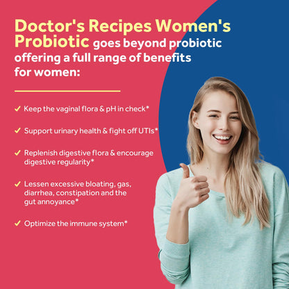 Doctor's Recipes Probiotics for Women – 200B CFUs, 36 Strains, 30 Caps