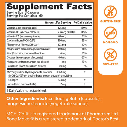 Doctors Best Calcium Bone Maker Complex | Broad Spectrum Bone Health