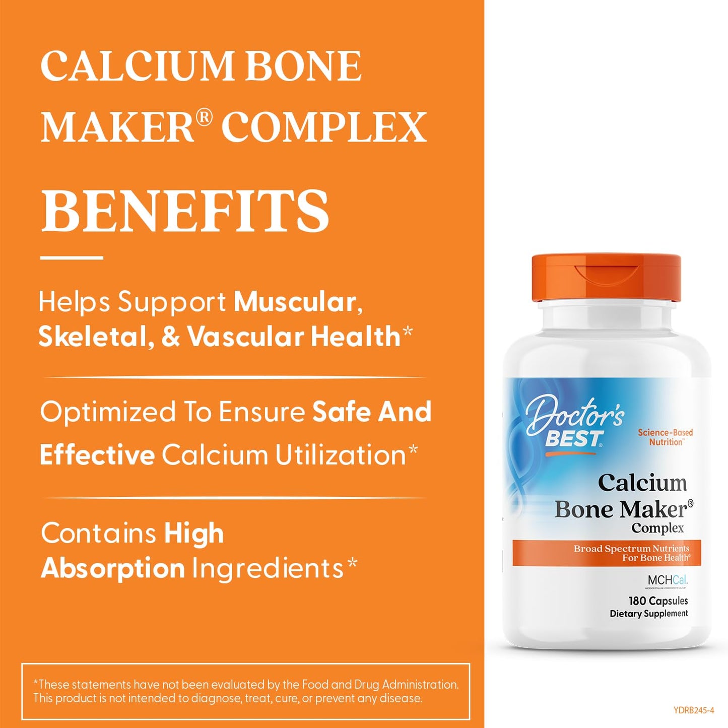 Doctors Best Calcium Bone Maker Complex | Broad Spectrum Bone Health