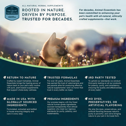 Animal Essentials Hawthorn Berry Supplement for Dogs & Cats – Heart Health Support