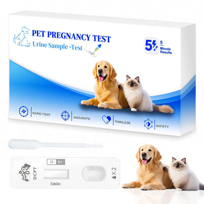 Dog & Cat Pregnancy Test Kit – At-Home Urine Test, 98.9% Accuracy, 5-Minute Results