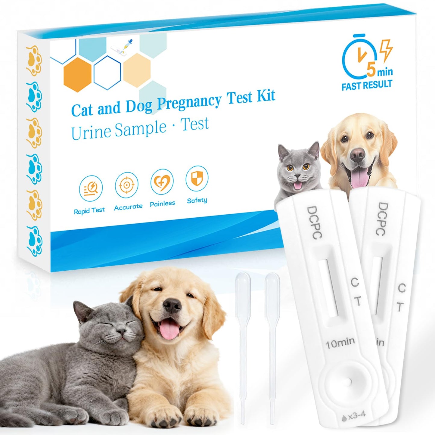 2 Pack Dog and Cat Pregnancy Test Kit — At-Home, 5–10 Minute Results