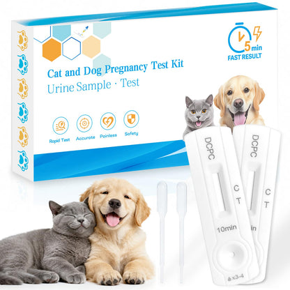2 Pack Dog and Cat Pregnancy Test Kit — At-Home, 5–10 Minute Results