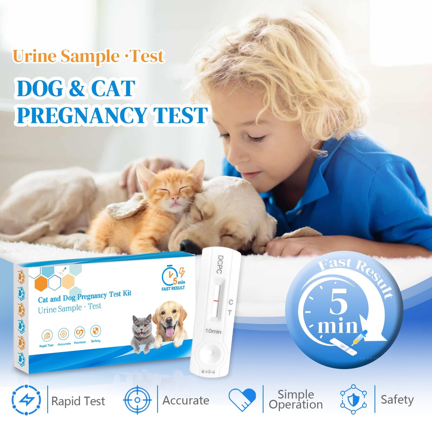 2 Pack Dog and Cat Pregnancy Test Kit — At-Home, 5–10 Minute Results
