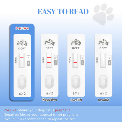 at-Home Dog & Cat Pregnancy Test Kit - 99% Accurate Urine Test for Rapid 5-Minute Results. Easy, Painless, and Reliable Home Testing Solution for Pet Owners