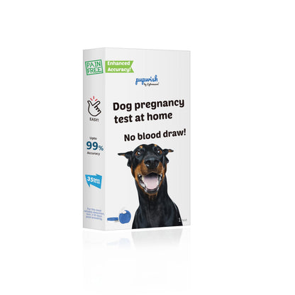 Dog Pregnancy Test Kit at Home- 5-Min Results, Painless & Clean (No Blood Draw), 99% Accurate for Breeders & Owners