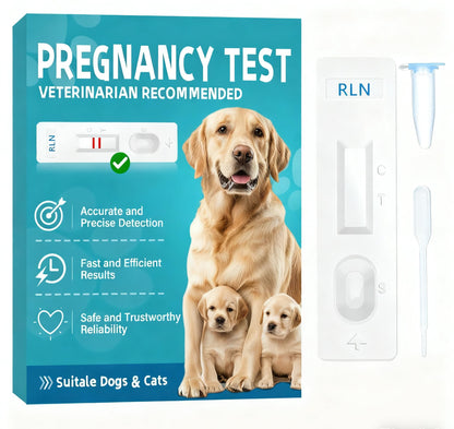 at-Home Dog Pregnancy Test Kit | 15-Minute Accurate Results | Easy Pregnancy Test Strips for Dogs & Cats | Safe Early Detection