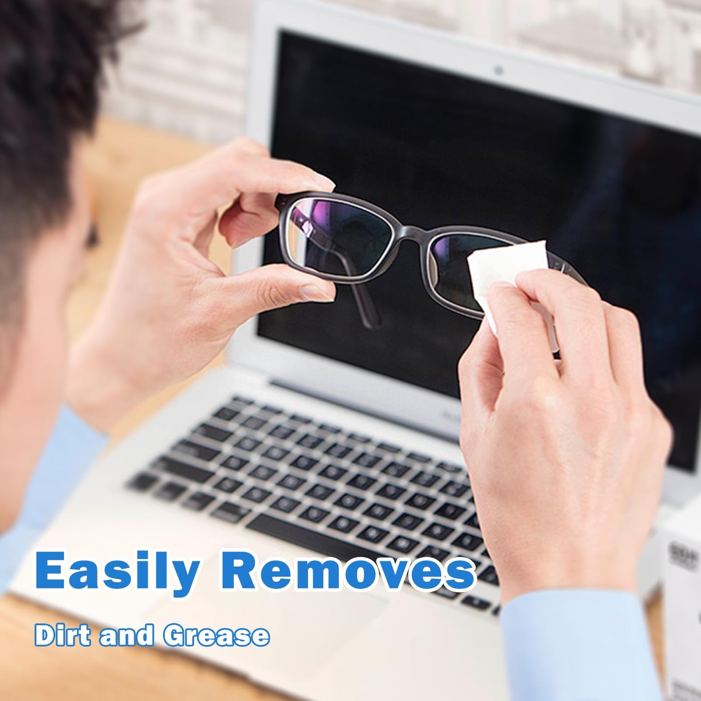 Domigard Lens Wipes for Eyeglasses – 110 Pack, Anti-Fog & Streak-Free