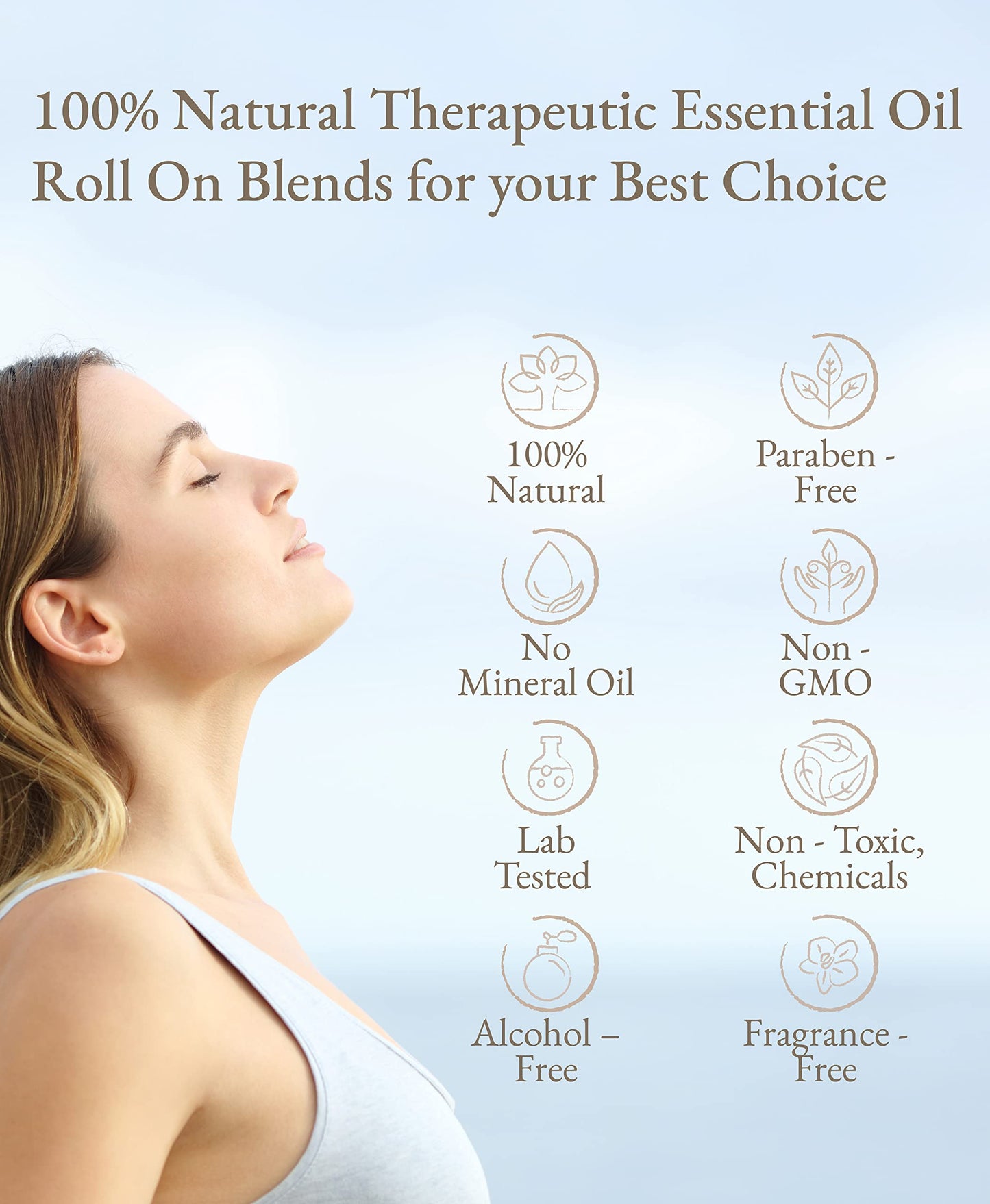 Don Du Ciel Orchid Essential Oil Roll-On Gift Set – 6 x 0.07oz