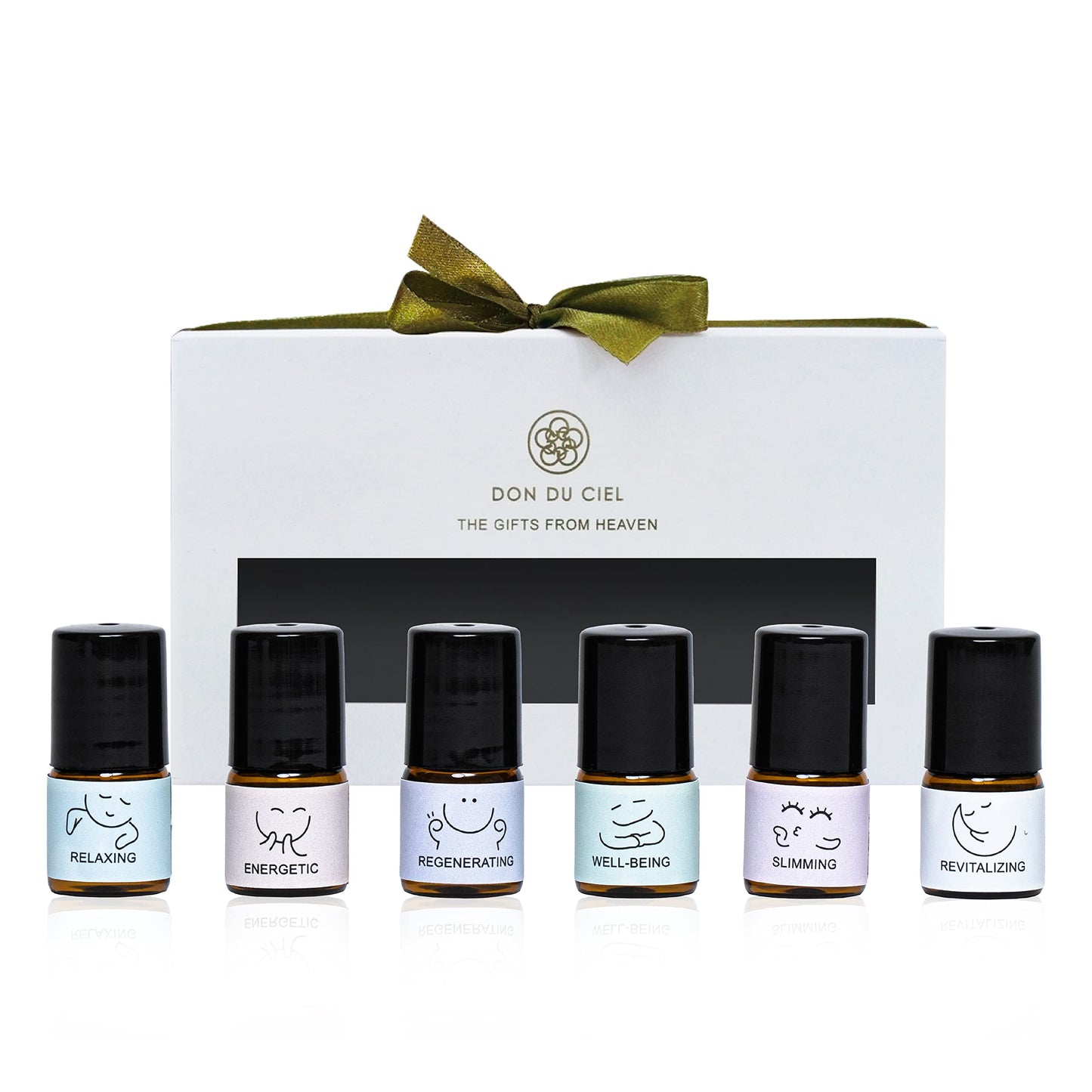 Don Du Ciel Orchid Essential Oil Roll-On Gift Set – 6 x 0.07oz