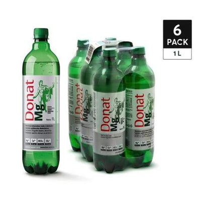Natural Magnesium Water - Donat Mg 1000mg Magnesium in 1L Bulk Pack 6x1L