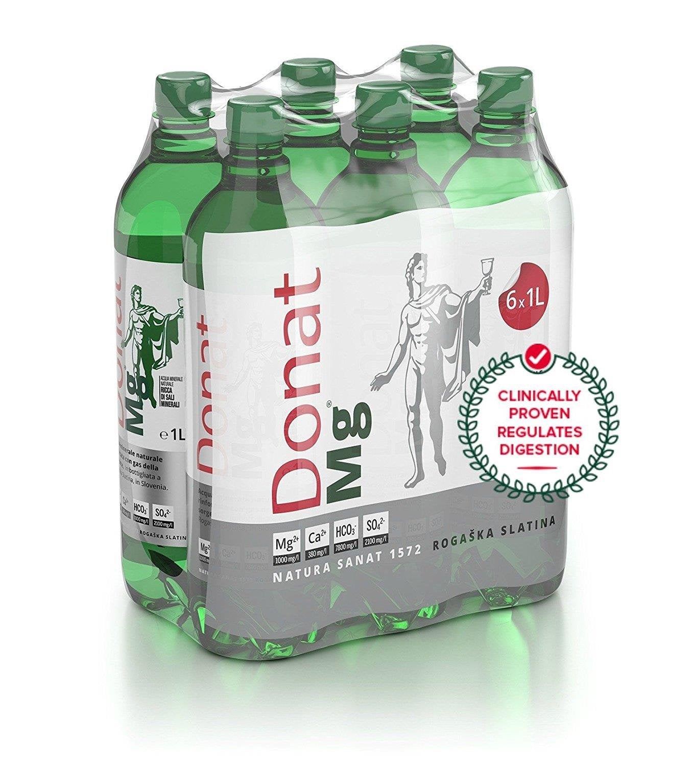 Natural Magnesium Water - Donat Mg 1000mg Magnesium in 1L Bulk Pack 6x1L