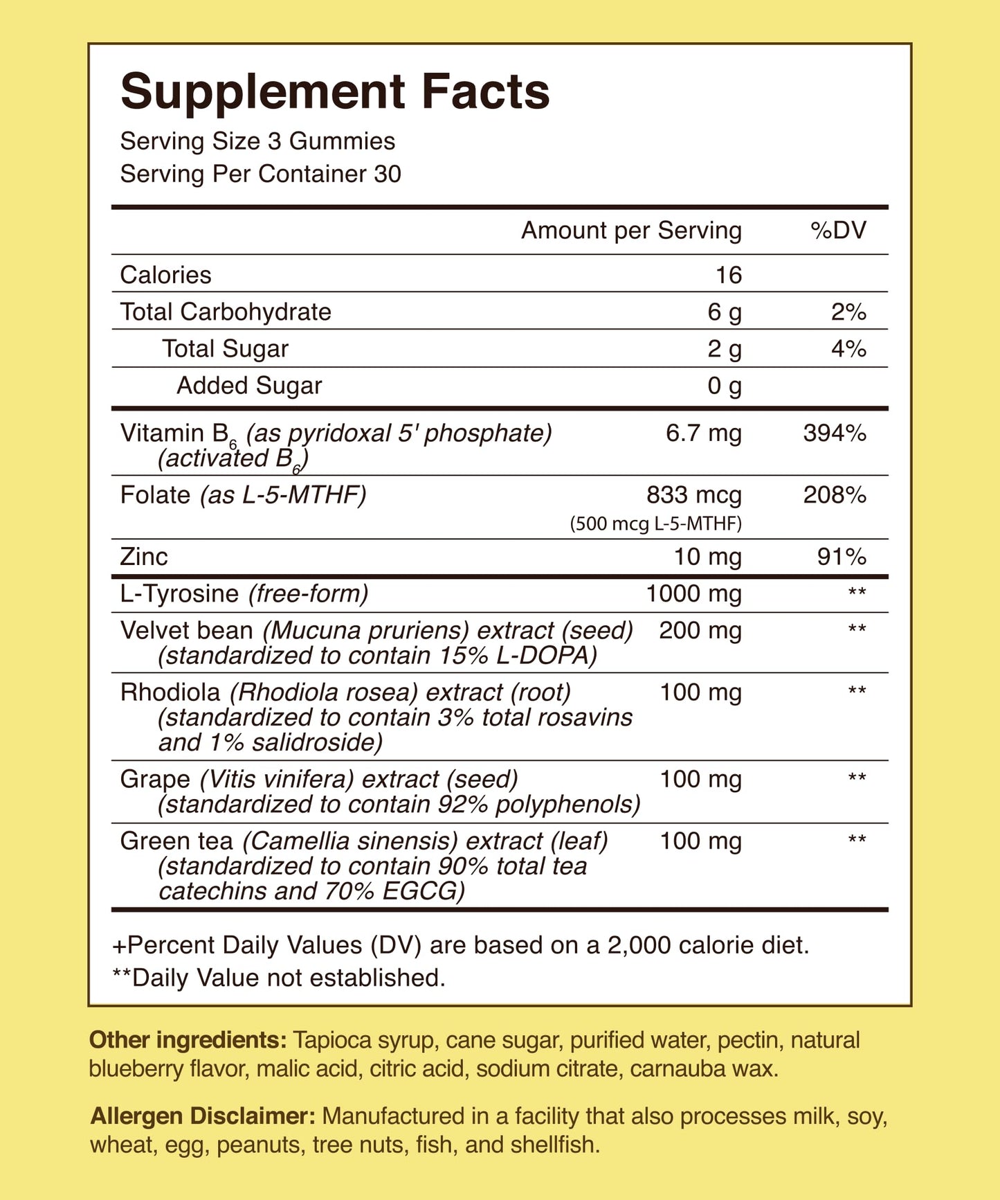 Sages Of The Ages DopaMind Gummies – Tyrosine Support for Focus & Mood