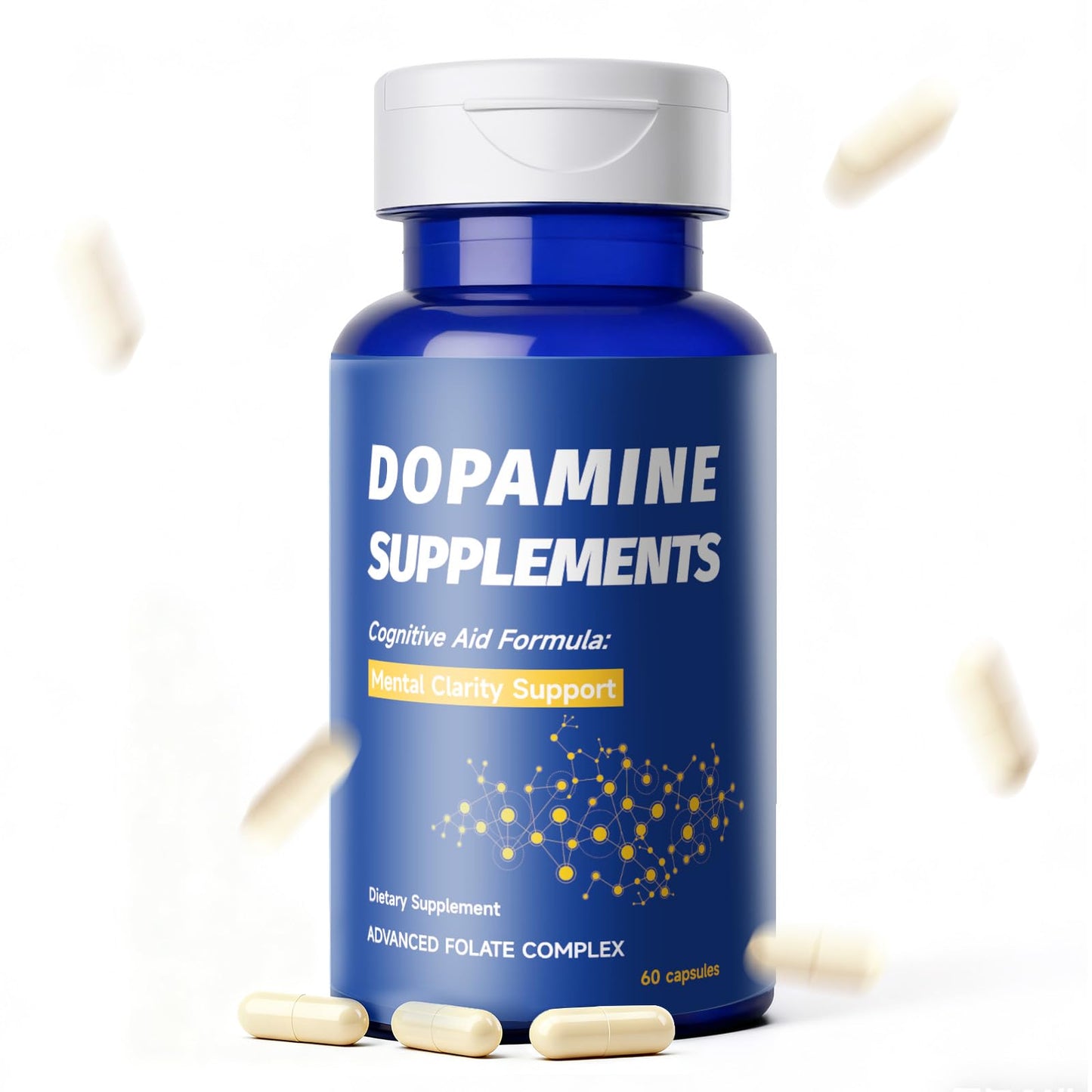 Dopamine Brain Food Supplement - Enhanced Focus, Mental Clarity & Brain Energy (60 Capsules)