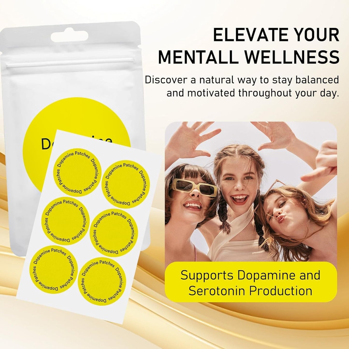 Dopamine Patches - Enhance Concentration & Emotional Stability Daily (30 Pack)