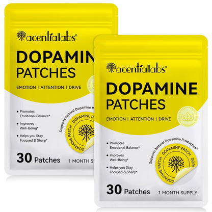Dopamine Patches – 60Pcs Vegan Mood Boost & Daily Wellness | Plant-Based Mood Support for Men & Women