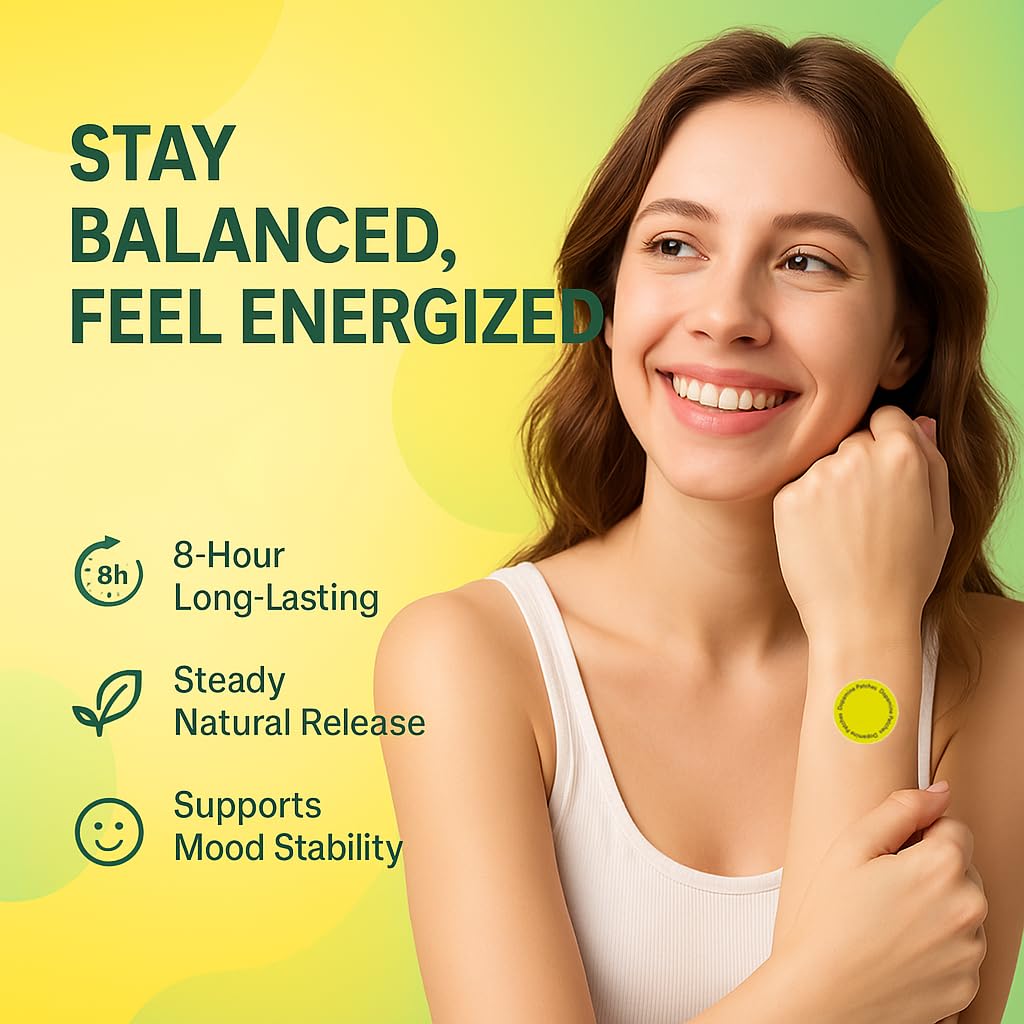Dopamine Patches – 30 Vegan Mood Support Patches for Daily Use
