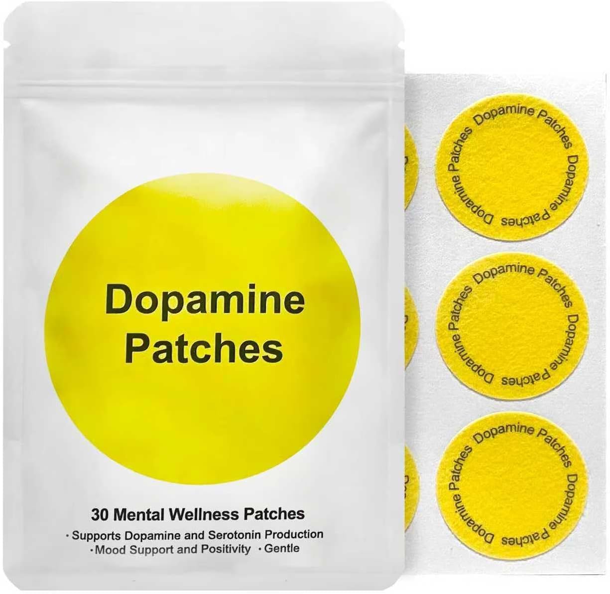 Dopamine Patches Extra Strength: 30 Plant-Based Wellness Patches