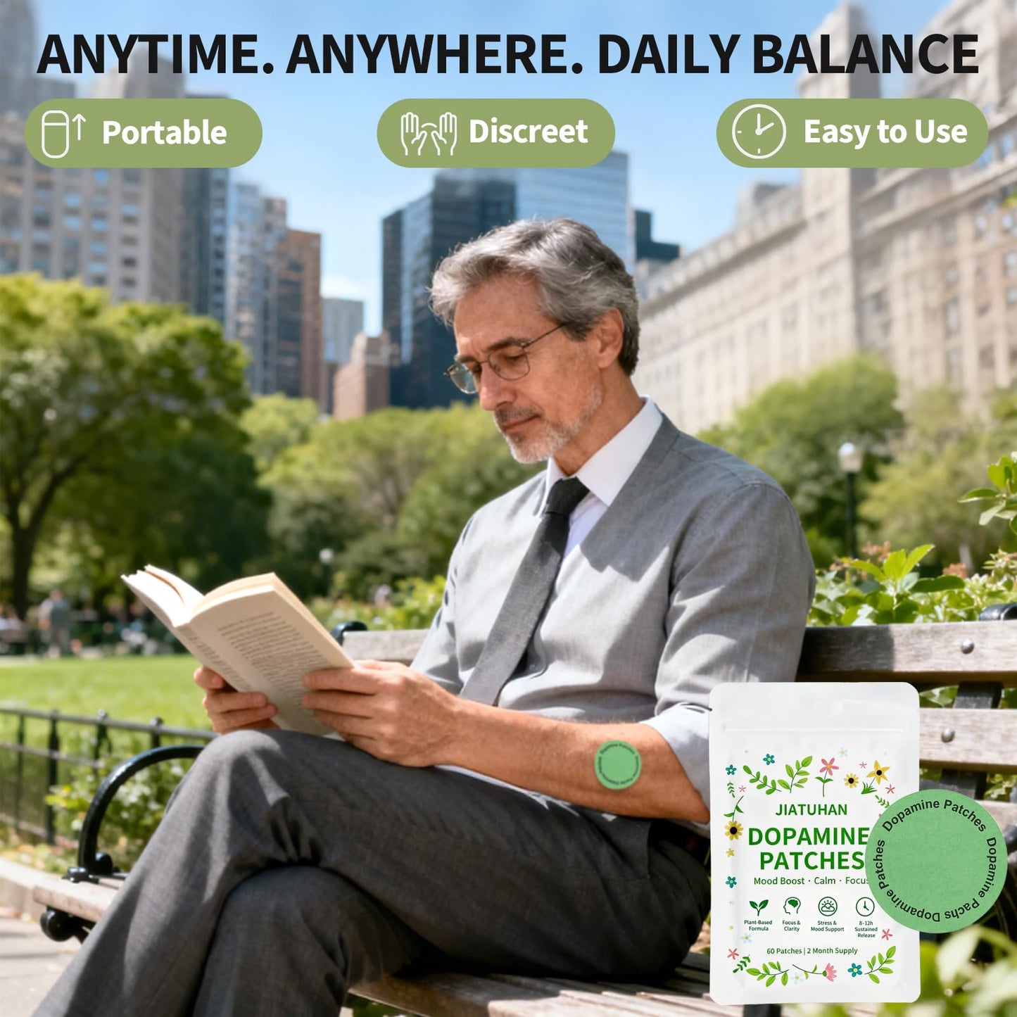 Dopamine Patches Extra Strength – Mood Support & Focus | 60 Patches