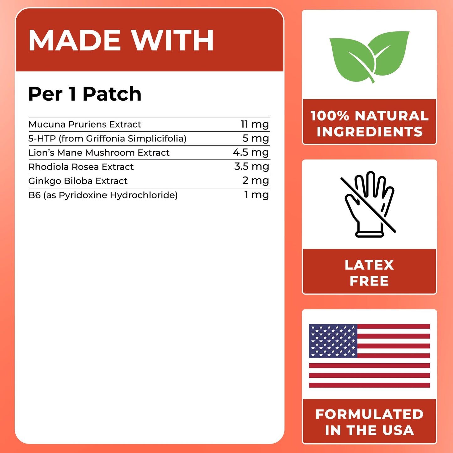 Dopamine Patches for Women & Men | 60 Days Supply