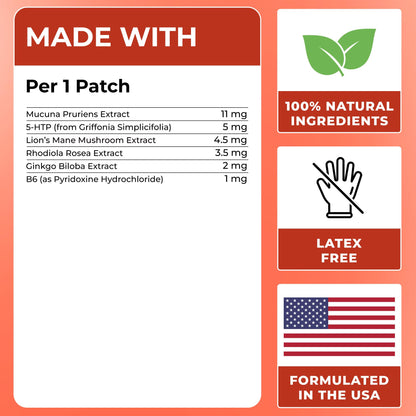 Dopamine Patches for Women & Men | 60 Days Supply
