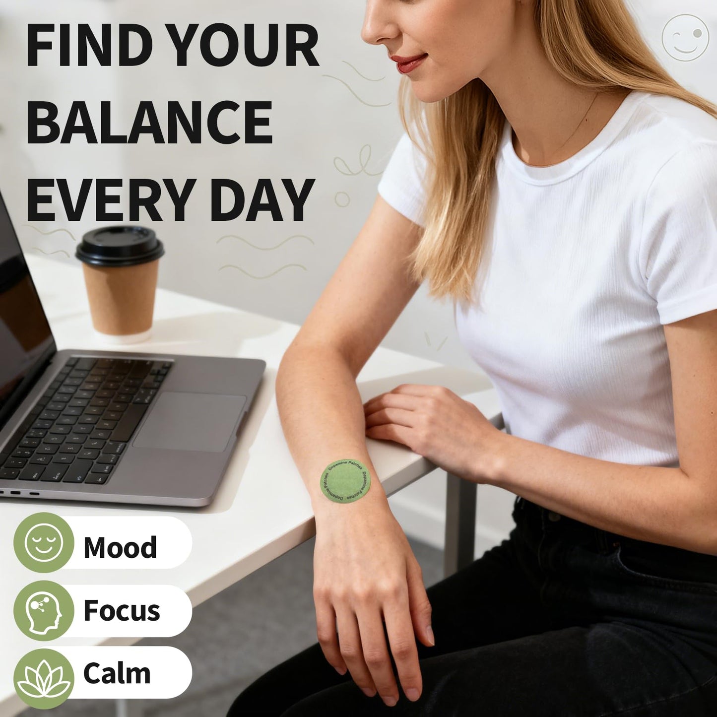 Dopamine Patches Extra Strength – Mood Support & Focus | 60 Patches