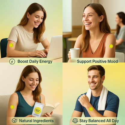 Dopamine Patches – 30 Vegan Mood Support Patches for Daily Use