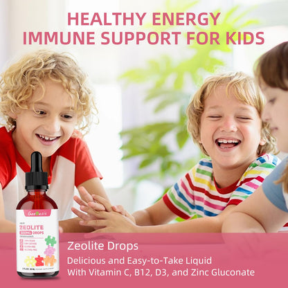 Zeolite Detox Drops for Kids & Adults  300 mg Clinoptilolite, 2 oz