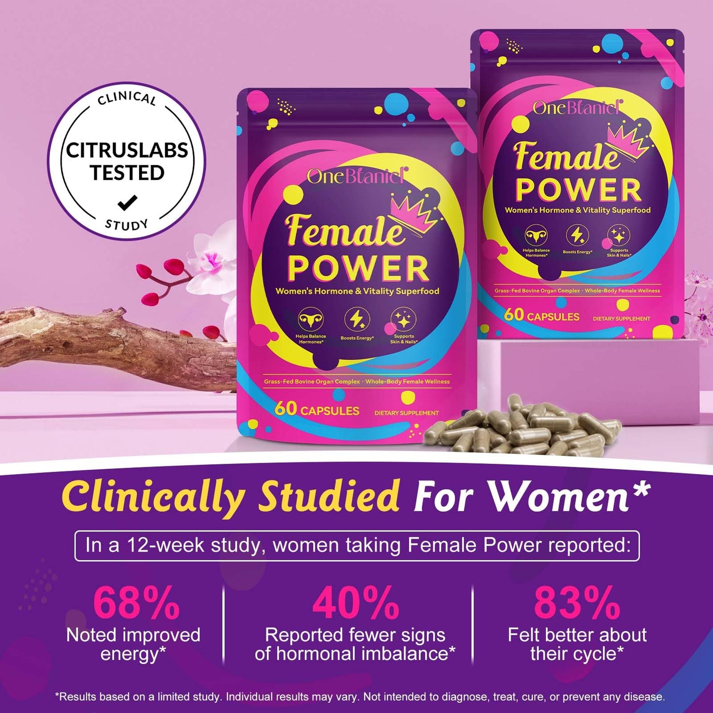 Beef Organ Supplement for Women – 60 Capsules, Grass-Fed & Non-GMO
