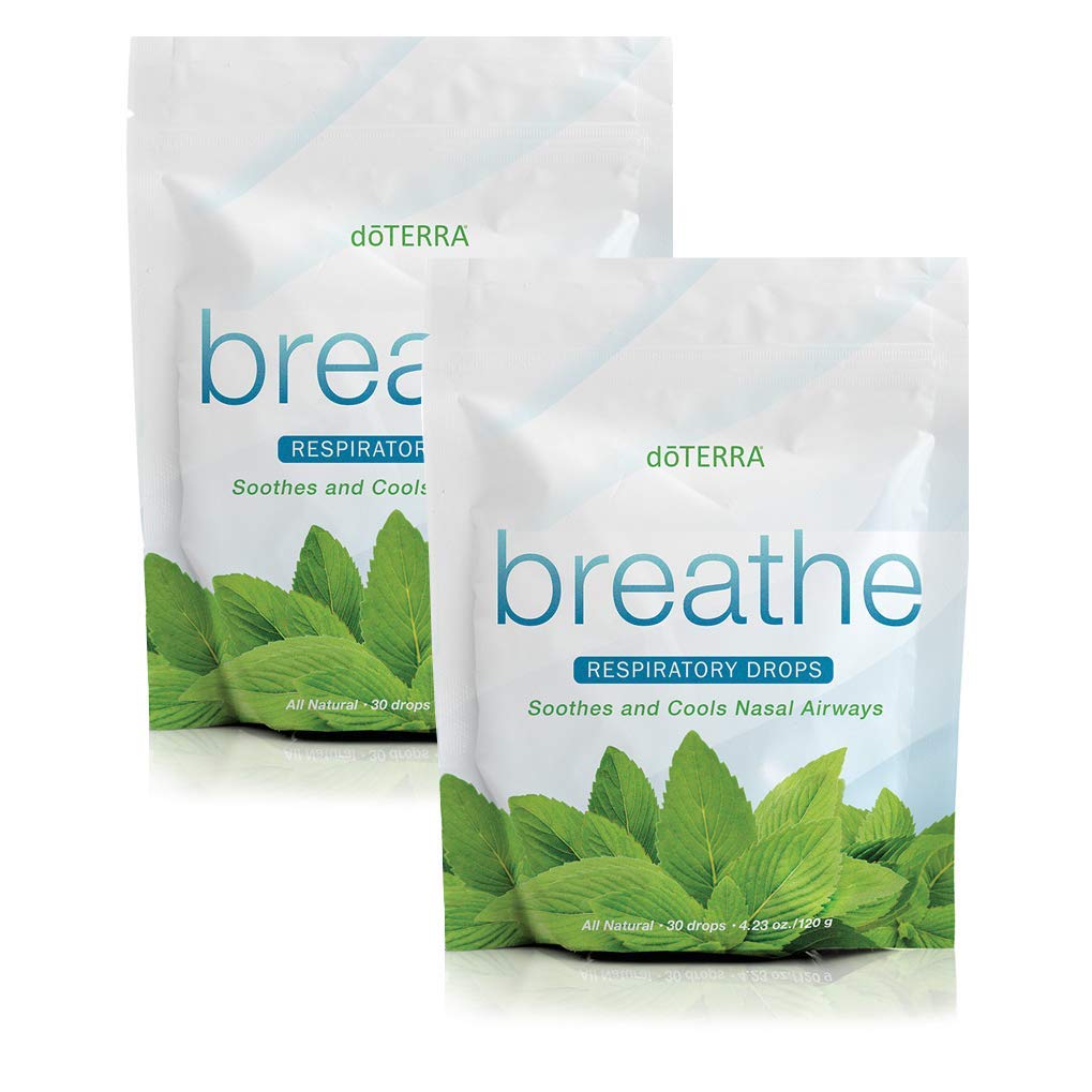 doTERRA Breathe Respiratory Drops 30 Count (2 Pack) – CPTG Essential Oils for Clear Airways