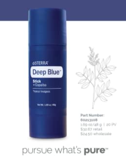doTERRA Deep Blue Stick - 2 Pack | Fast-Acting Soothing Relief