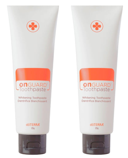 dōTERRA On Guard® Natural Whitening Toothpaste 4.2oz (2 Pack) – Enamel-Safe, Fresh Breath