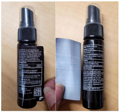 doTERRA On Guard Sanitizing Mist - 27mL (2 Pack) | Travel-Size Germ Shield