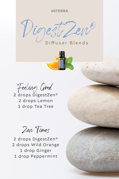 doTERRA DigestZen 15ml – Digestive Essential Oil Blend for Gas & Indigestion