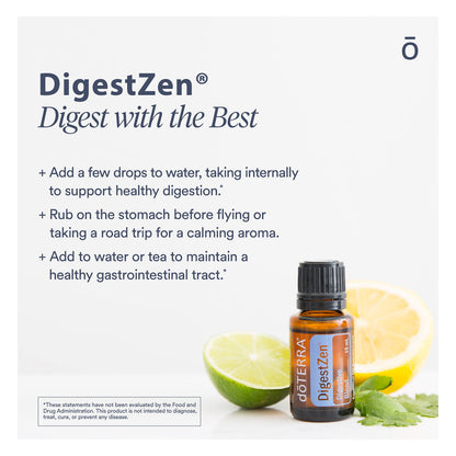 doTERRA DigestZen 15ml – Digestive Essential Oil Blend for Gas & Indigestion