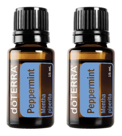 doTERRA Peppermint Essential Oil 15 ml – 2 Pack | Breath & Digestive Support