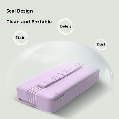 Portable Travel Dental Floss Case - Mint Green Reusable Dispenser with Mint Floss