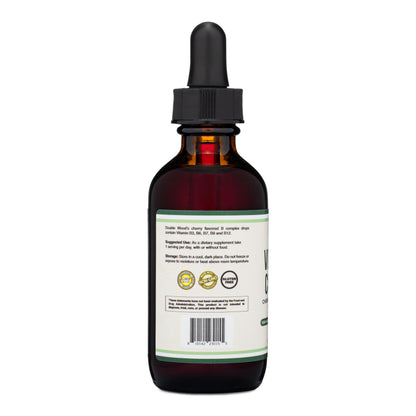 Double Wood Liquid Vitamin B Complex – 2 Month Supply | Max Absorption | Cherry