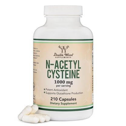NAC N-Acetyl Cysteine 1000mg - 210 Capsules | Double Wood