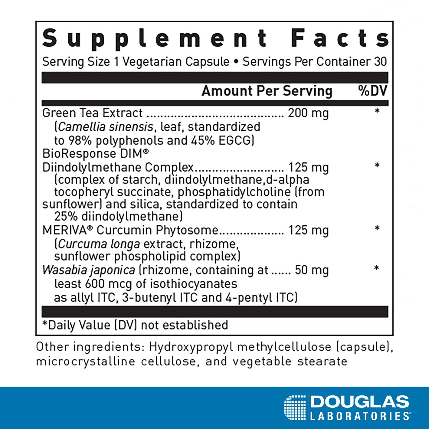 Douglas Laboratories DIM Enhanced 30 Vegetarian Capsules | Hormone Balance, Cellular Health & Detox