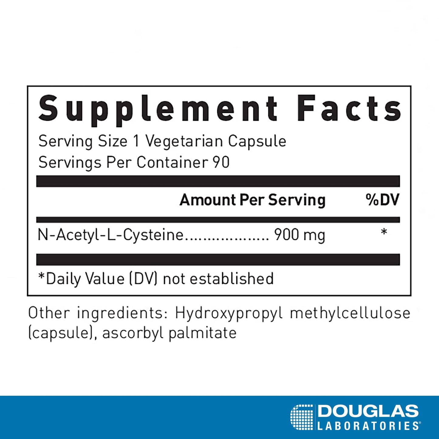 Douglas Laboratories N-Acetyl-L Cysteine (900 mg) | NAC 90 Capsules
