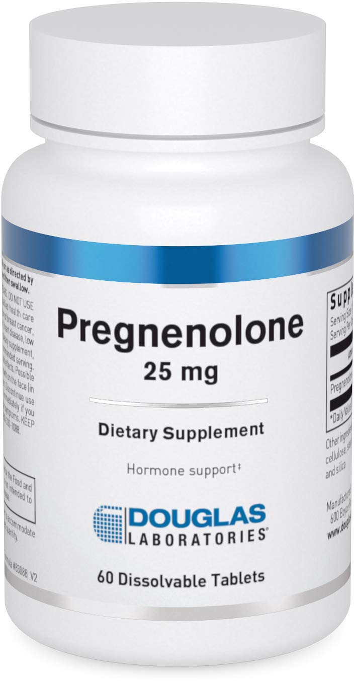 Douglas Laboratories Pregnenolone 25 mg – Pancreas, Cortisol & Liver Support* – Non-GMO – 60 Tablets