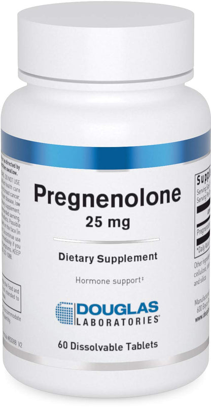 Douglas Laboratories Pregnenolone 25 mg – Pancreas, Cortisol & Liver Support* – Non-GMO – 60 Tablets