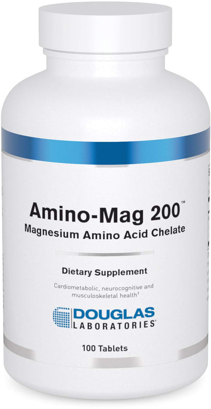 Douglas Laboratories Amino-Mag 200 Magnesium Supplement – 100 Tablets