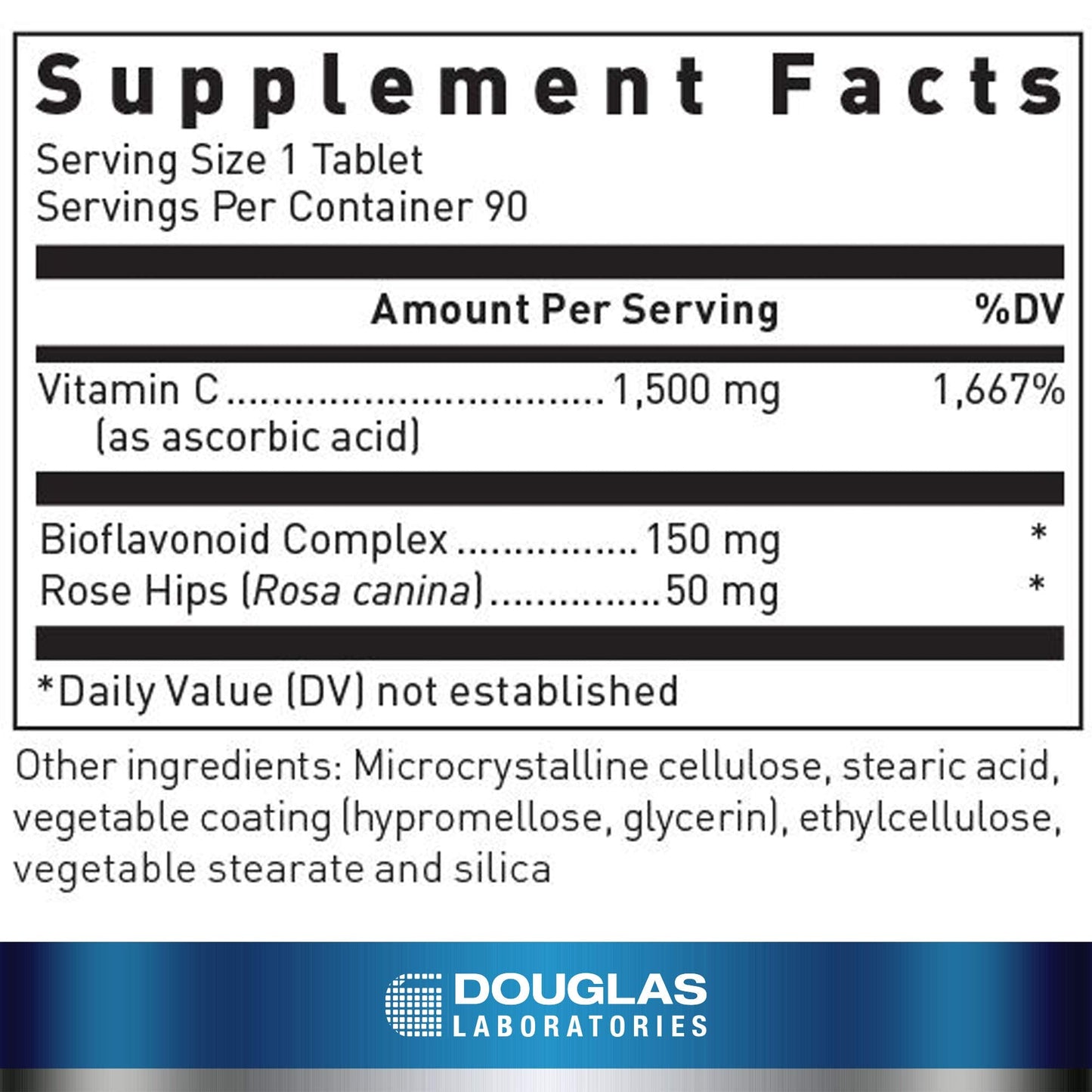 Douglas Laboratories C-Max 1500 mg. | Time Released Vitamin C to Support Skin, Blood Vessels, Tendons, Joint Cartilage and Bone | 90 Tablets