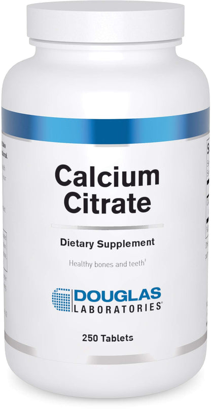 Douglas Laboratories Calcium Citrate | 250 mg Elemental Calcium for Bone & Teeth Support | 250 Tablets
