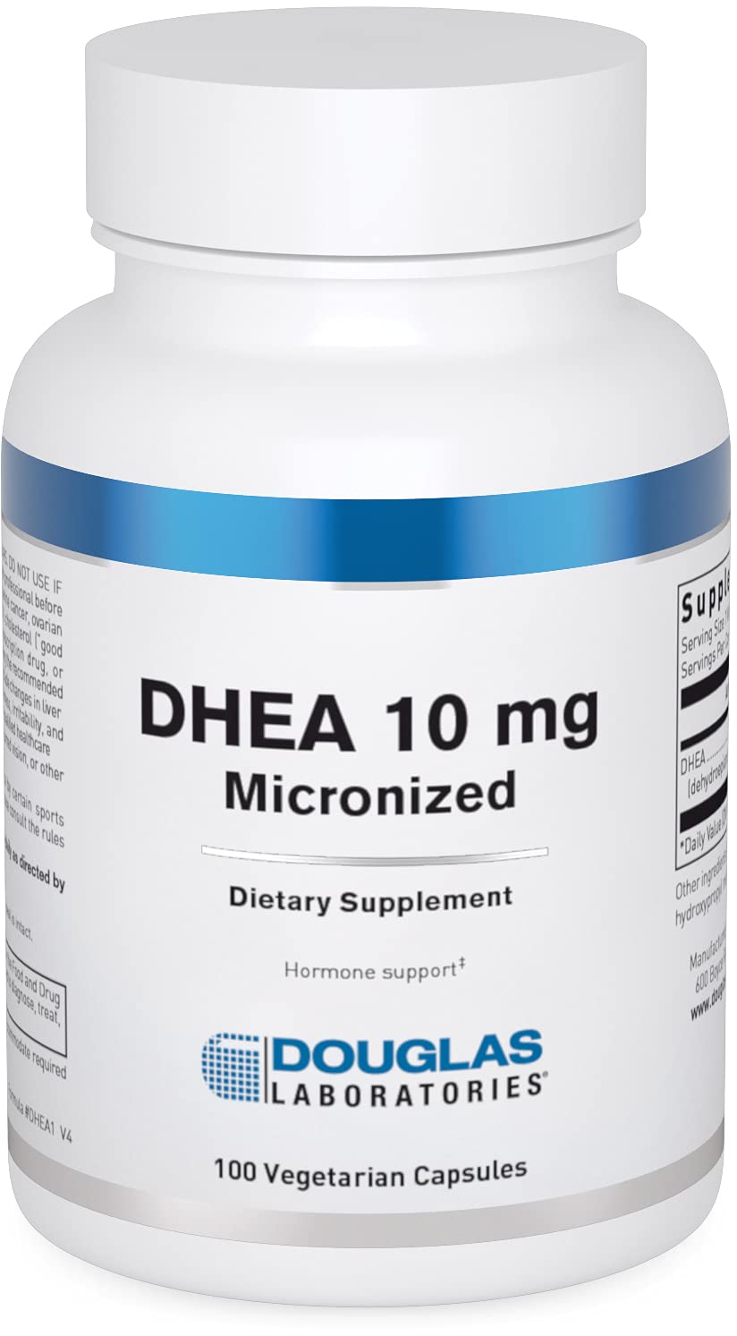 Douglas Laboratories DHEA 10 mg Capsules - Micronized, Non-GMO, 100 Veg Caps