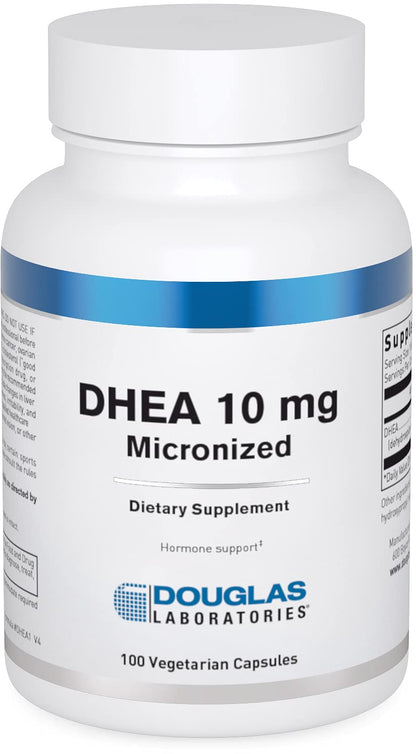 Douglas Laboratories DHEA 10 mg Capsules - Micronized, Non-GMO, 100 Veg Caps