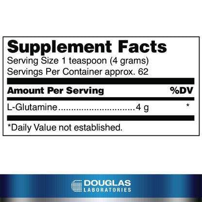 Douglas Laboratories L-Glutamine Powder 250 g - Supports GI Tract & Immune Health