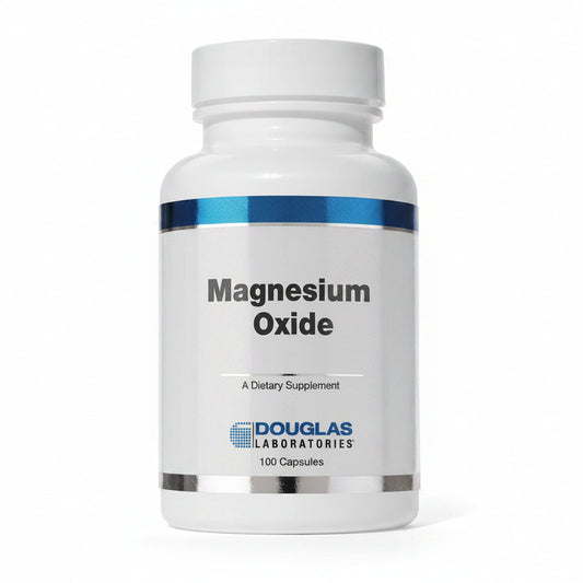 Douglas Laboratories Magnesium Oxide 100 Capsules | Supports Normal Heart Function & Bone Formation* BritishVita | Premium UK Vitamins & Wellness Supplements